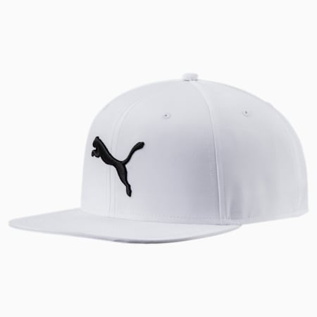 Flatbrim Cap, Puma White-black cat logo, small-SEA