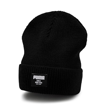 Classic Ribbed Beanie, Puma Black, small-NZL