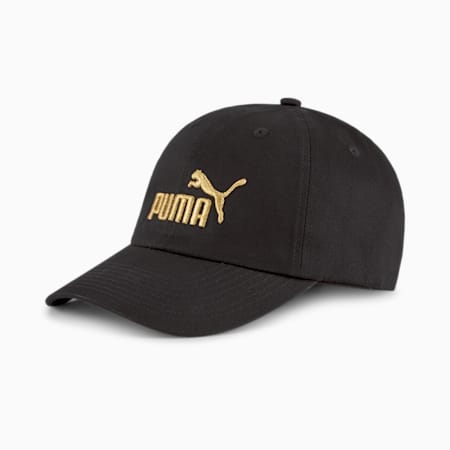 Essentials Cap, Puma Black-Gold-No 1, small-PHL