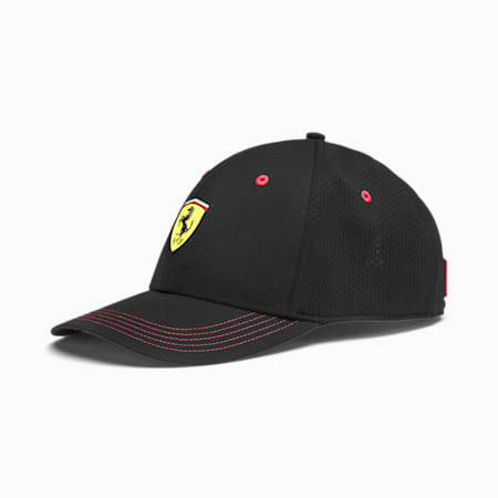 Scuderia Ferrari Fanwear Unisex Baseball Cap, Puma Black, small-IND