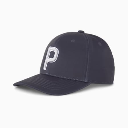P Snapback Men's Golf Cap, Navy Blazer, small-AUS