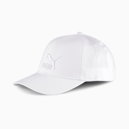 หมวกเบสบอล Archive Logo Baseball Cap, Puma White-puma white Logo, small-THA