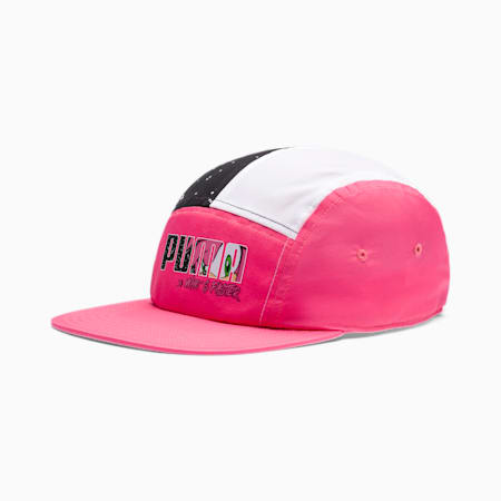 PUMA x SONIC Kids' 5-Panel Cap, Bubblegum-Puma Black, small-SEA