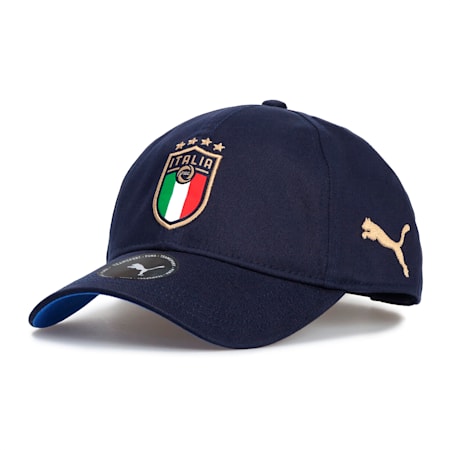 Italia Football Cap, Peacoat-Team Power Blue-Puma Team Gold, small-SEA