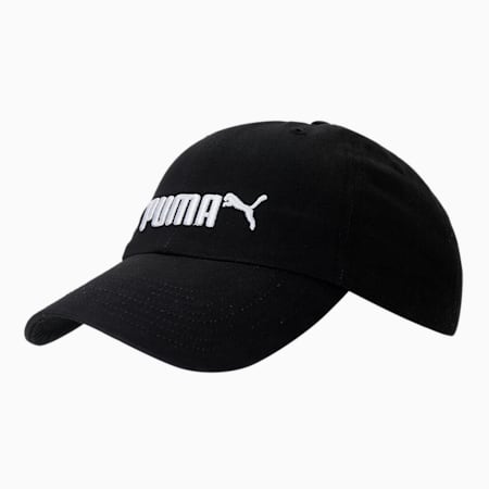 Essentials No. 2 Logo Cap, Puma Black, small-THA