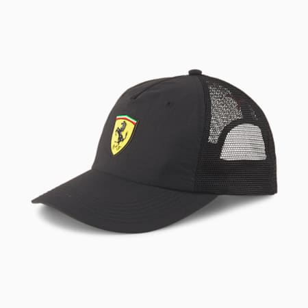 Scuderia Ferrari Trucker Cap, Puma Black, small-PHL