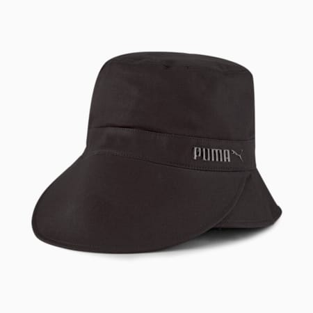 Bucket Visor Women's Hat, Puma Black, small-SEA