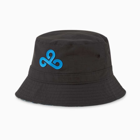 E-sportowy dwustronny kapelusz rybacki PUMA x CLOUD9, Puma Black-Bleu Azur, small