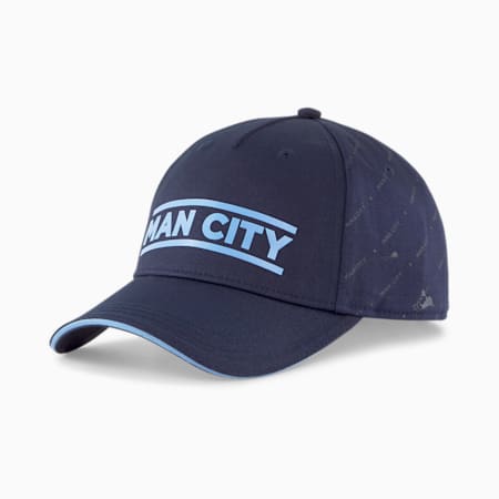 Cappellino stile baseball da calcio Man City Legacy, Peacoat-Team Light Blue, small