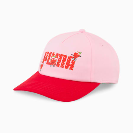 Fruits Kid's Baseball Cap, Chalk Pink-High Risk Red, small-PHL