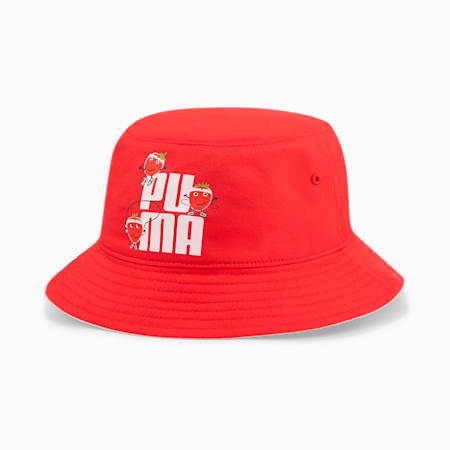 Fruit Kid's Bucket Hat, High Risk Red-Chalk Pink, small-PHL
