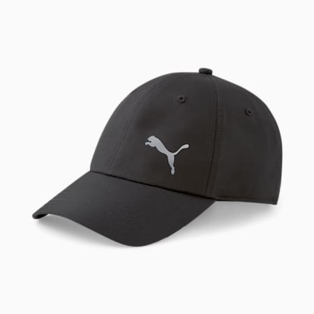Silver Cat Unisex Running Hat, Puma Black, small-AUS