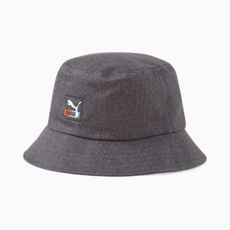 Bucket Hat, Puma Black-denim, small-PHL