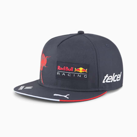 Red Bull Racing Replica Perez Flat Brim Cap, NIGHT SKY-Chinese Red, small-GBR