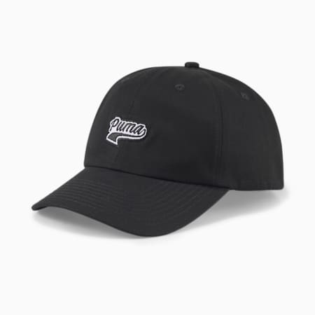 Topi dengan Logo Skrip, Puma Black, small-IDN