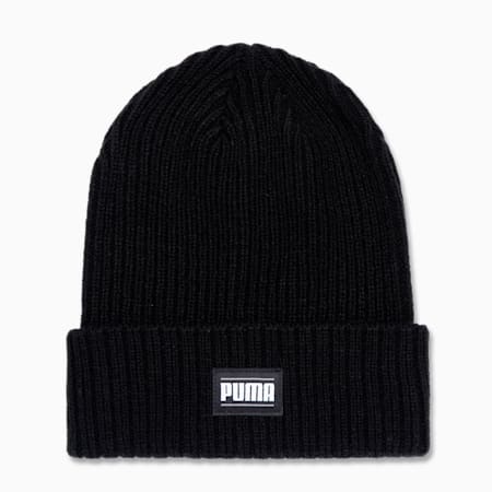 리브드 클래식 커프 비니/Ribbed Classic Cuff Beanie, Puma Black, small-KOR