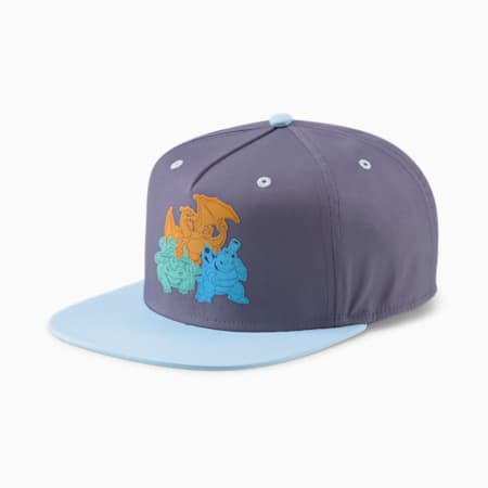 PUMA x POKÉMON Youth Cap, Purple Charcoal-Light Aqua, small-AUS