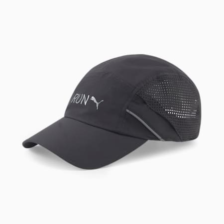 หมวกวิ่ง Lightweight Running Cap, Puma Black, small-THA