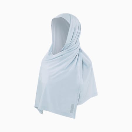 Running Hijab Scarf, Platinum Gray, small