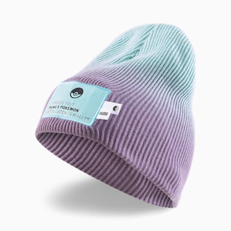 Gorro juvenil PUMA x POKÉMON, Purple Charcoal-Light Aqua, small