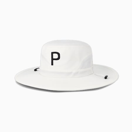Aussie P Golf Bucket Hat, Bright White, small-AUS