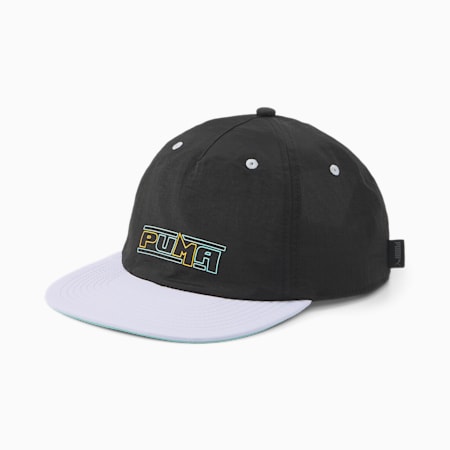 כובע  PUMA SWxP Relaxed Flat brim, PUMA Black, small-DFA