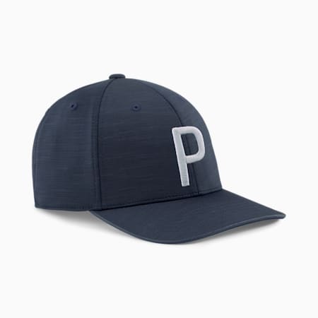 P Golf Cap, Navy Blazer-Ash Gray, small