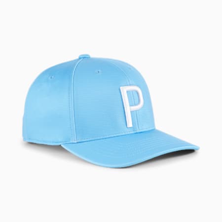 P Golf Cap Youth, Aqua Blue-White Glow, small-SEA