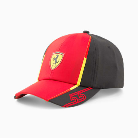 Scuderia Ferrari Carlos Sainz Replica Cap - Unisex Youth 8-16 years, Rosso Corsa-PUMA Black, small-AUS
