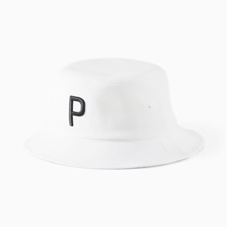 P Bucket Hat Men, White Glow, small-SEA