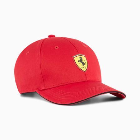 Klasyczna czapka w wyścigowym stylu Scuderia Ferrari Fanwear, Rosso Corsa, small