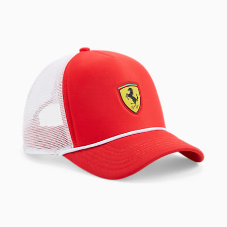 Scuderia Ferrari Race Unisex Trucker Cap, Rosso Corsa, small-AUS