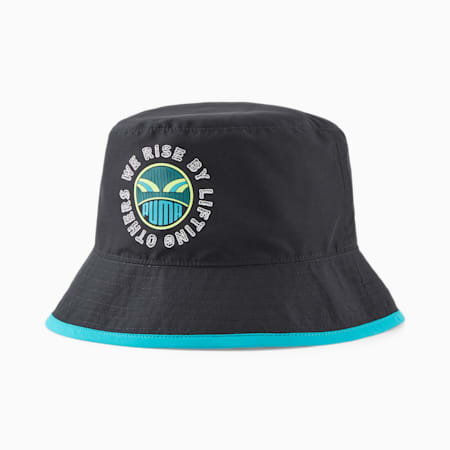 Cappello a secchiello reversibile PUMA x DAVIDO, PUMA Black-Deep Aqua-AOP, small
