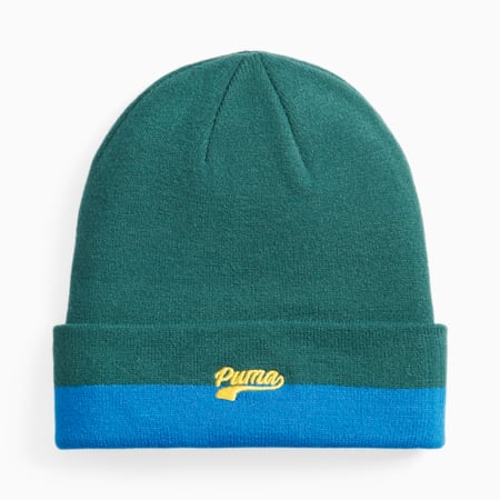 Bonnet à inscription PUMA, Malachite-Racing Blue-Yellow Sizzle, small