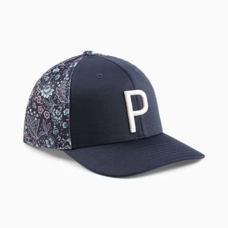 PUMA x LIBERTY Men's P Golf Cap, Navy Blazer, small-SEA