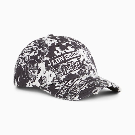 Hometown Heroes London Unisex Cap, PUMA Black-AOP, small-AUS