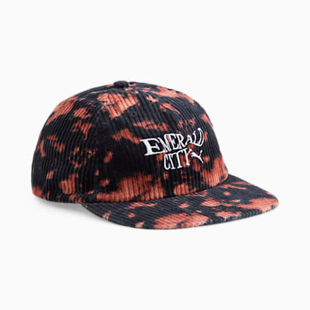 Hometown Heroes Grunge Unisex Cap, PUMA Black-Chestnut Brown, small-AUS