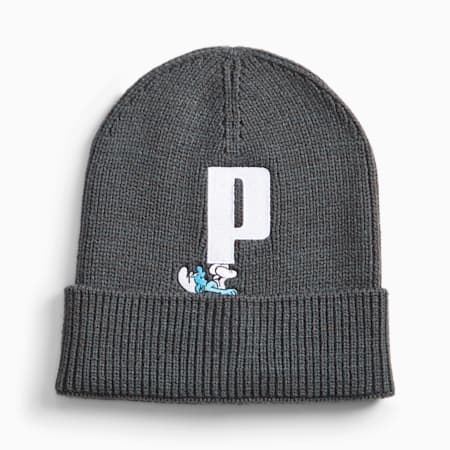 PUMA x THE SMURFS Beanie, Dark Coal, small-SEA