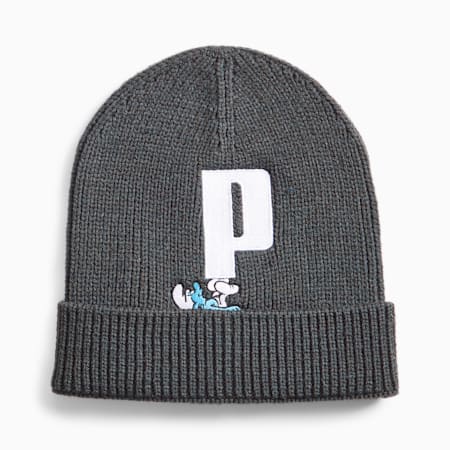 PUMA x THE SMURFS Youth Beanie, Dark Coal, small-DFA