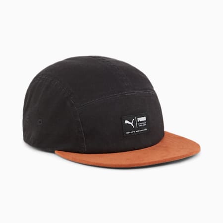 Skate 5 Panel Cap, PUMA Black-Teak, small