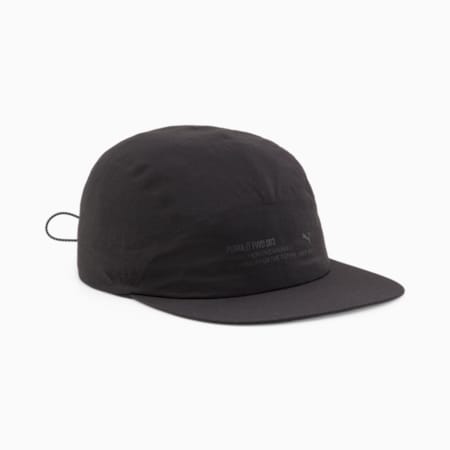 PUMA FWD Unisex Flat Brim Cap, PUMA Black, small-AUS