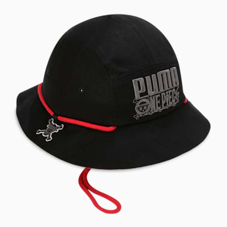 PUMA x One Piece Men's Bucket Hat, PUMA Black, small-IND