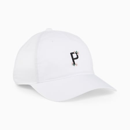 Dad Women's Golf Hat, White Glow-PUMA Black, small-SEA