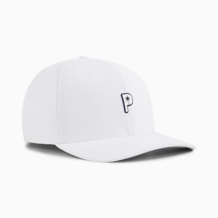 PUMA x PALM TREE CREW Tech Cap, White Glow-Deep Navy, small-PHL