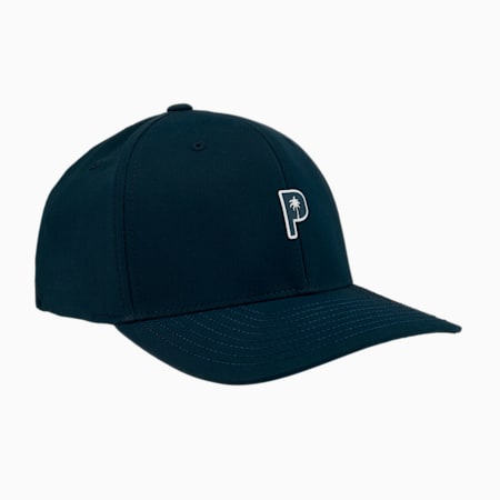 PUMA x PALM TREE CREW Tech Cap, Deep Navy-White Glow, small-PHL