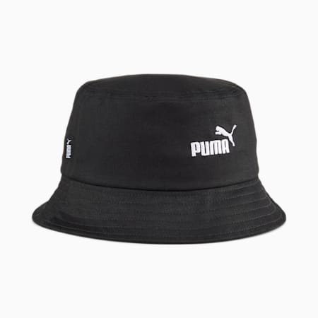 Essentials Logo Bucket Hat, PUMA Black, small-AUS