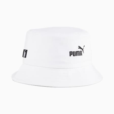 Cappello a secchiello con logo Essentials, PUMA White, small
