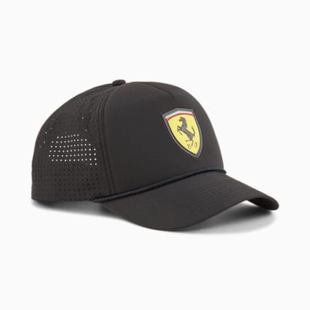 Scuderia Ferrari Race Trucker Cap, PUMA Black, small-AUS