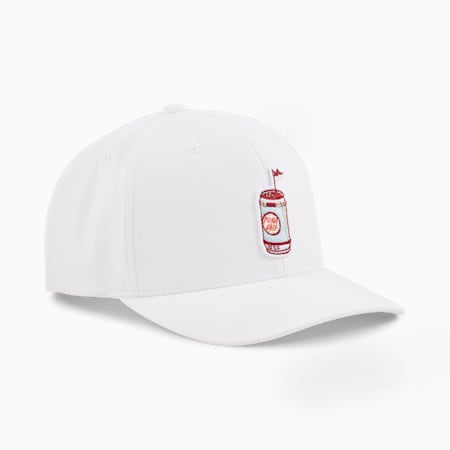 Sip It Tech Golf Cap, White Glow-Silver Sky, small-IDN