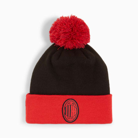 Młodzieżowa czapka z pomponem AC Milan, For All Time Red-PUMA Black, small